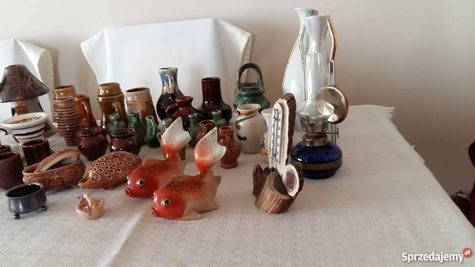 Porcelanowe i gliniane drobiazgi pamiątkarskie Porcelana i szkło Jaworzno sprzedam