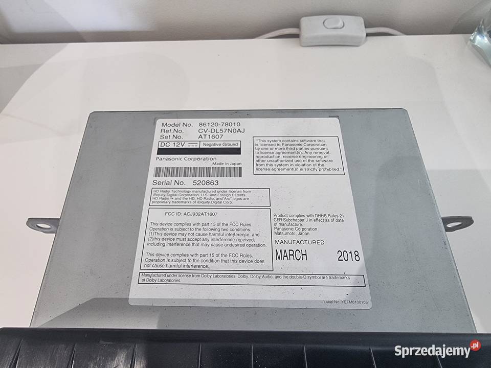 Radio nawigacja jednostka moduł Lexus NX300 lift Pozostałe Łódź