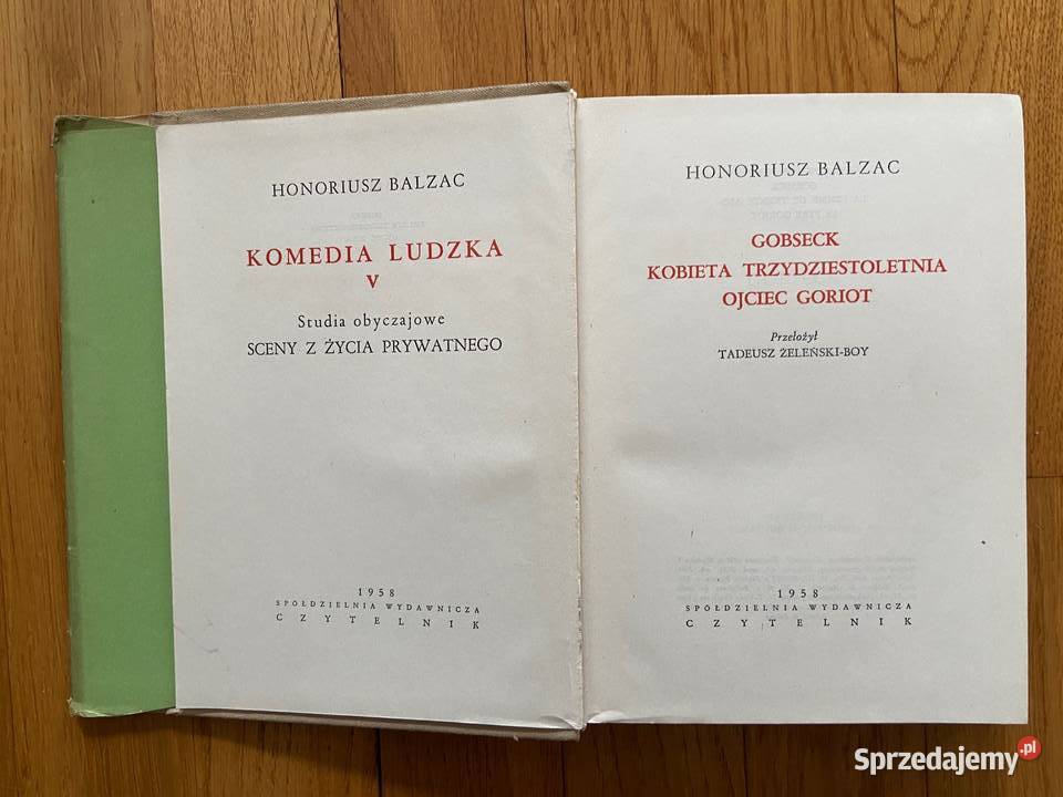 Balzac Gobseck Kobieta trzydziestoletnia Ojciec Katowice