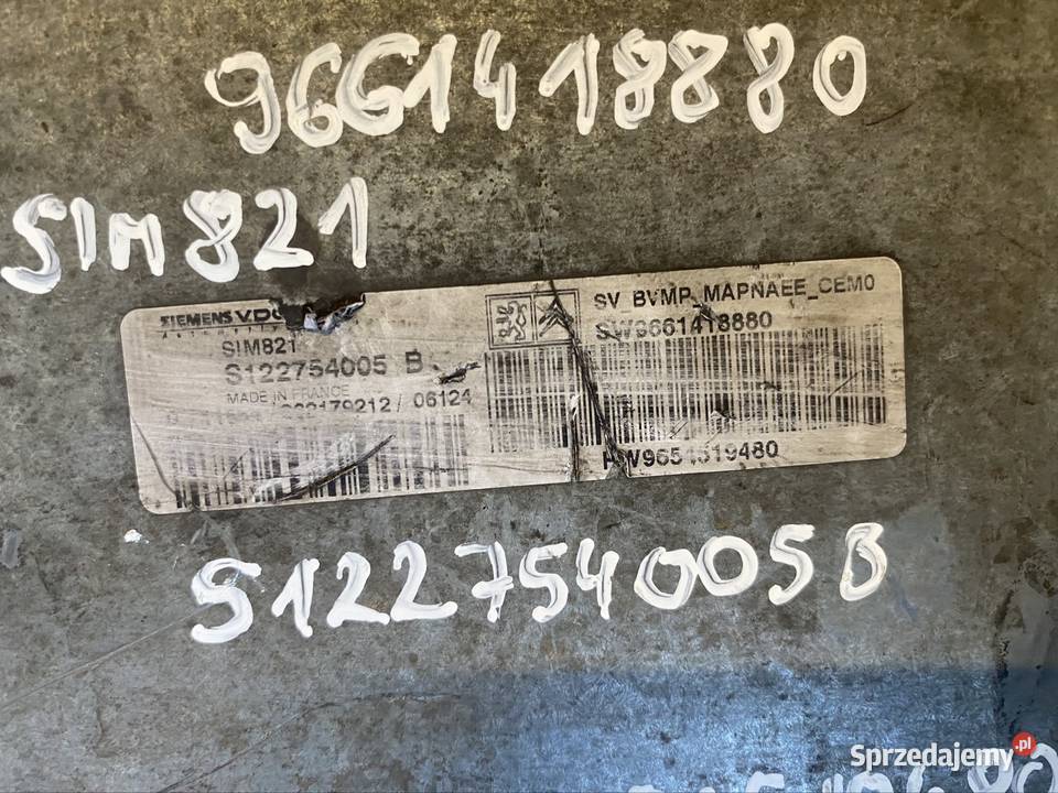 STEROWNIK SKRZYNI CITROEN C2 C3 S122754005B Jasienica