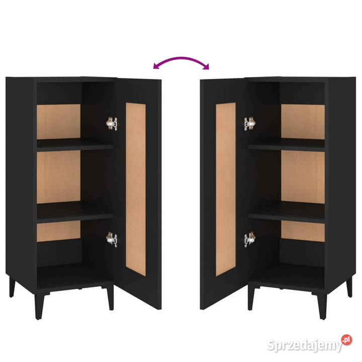 Szafka czarna 345x34x90 materiał drewnopochodny Warszawa sprzedam