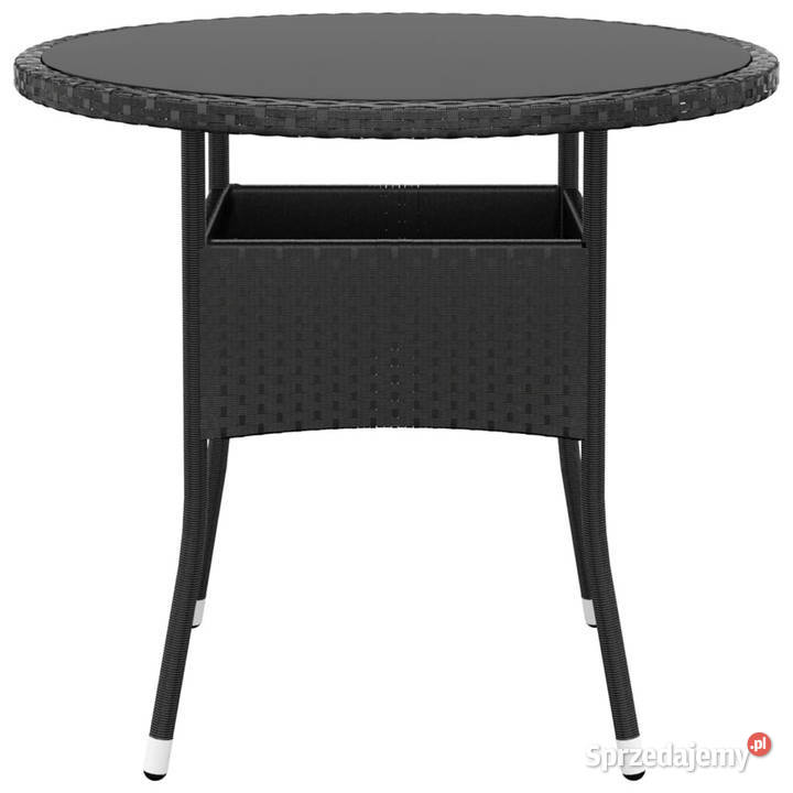 Stolik ogrodowy 80x75 szkło hartowane i rattan sprzedam