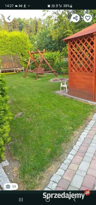 Trampolina ogrodowa 38 m duża sprzedam