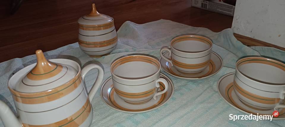 Zostaw Porcelany kawowy pozłacany dolnośląskie Legnica