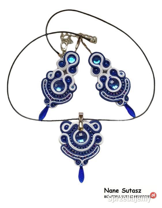 Komplet zawieszka i kolczyki sutasz Nane Sutasz Lubań