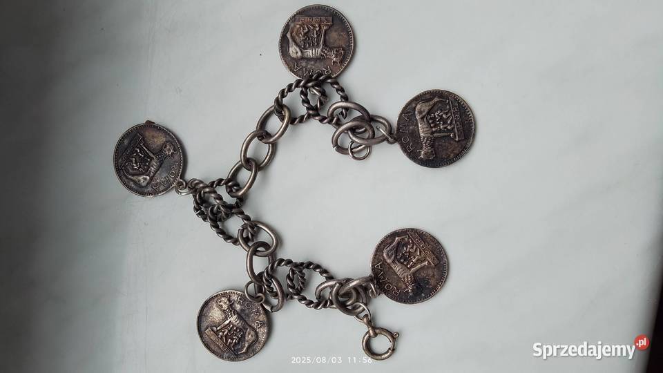 Bransoletka Vintage z motywami Rzymu