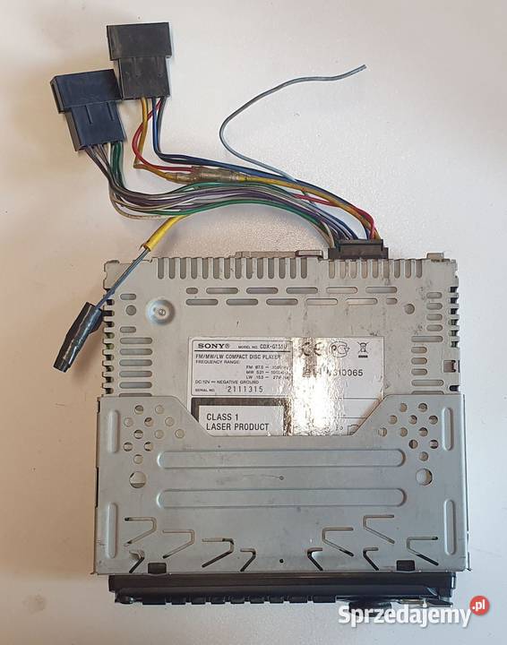 Radio samochodowe Sony CDXGT35U CD MP3 Radioodtwarzacze