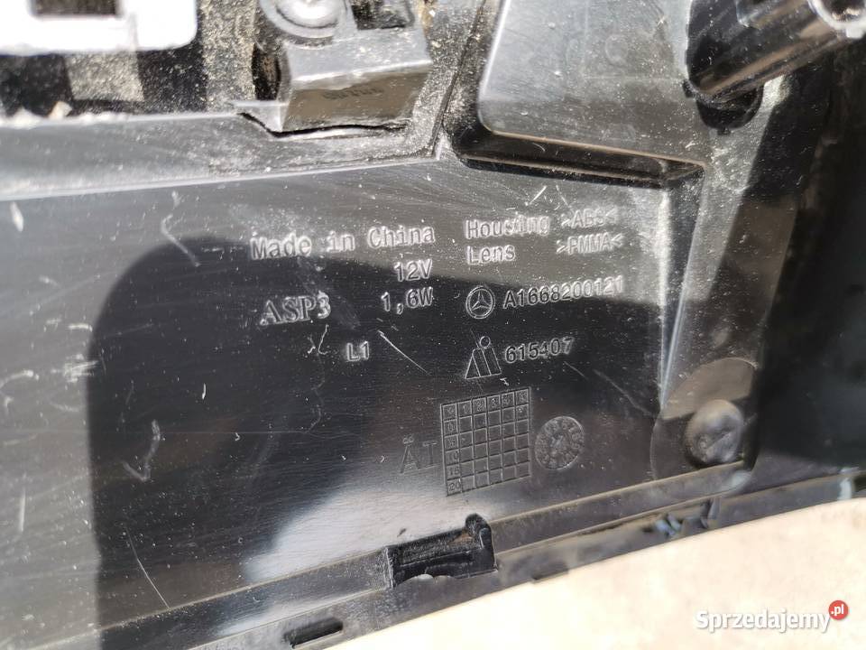 MERCEDES W166 ML LEWA OBUDOWA LUSTERKA lusterka zewnętrzne Międzychód