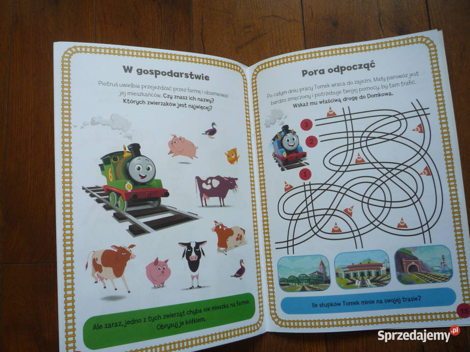 Tomek i przyjaciele Kolorowanka i zadanka dla dzieci z klas I-III (6-9 lat)  Szczecin sprzedam