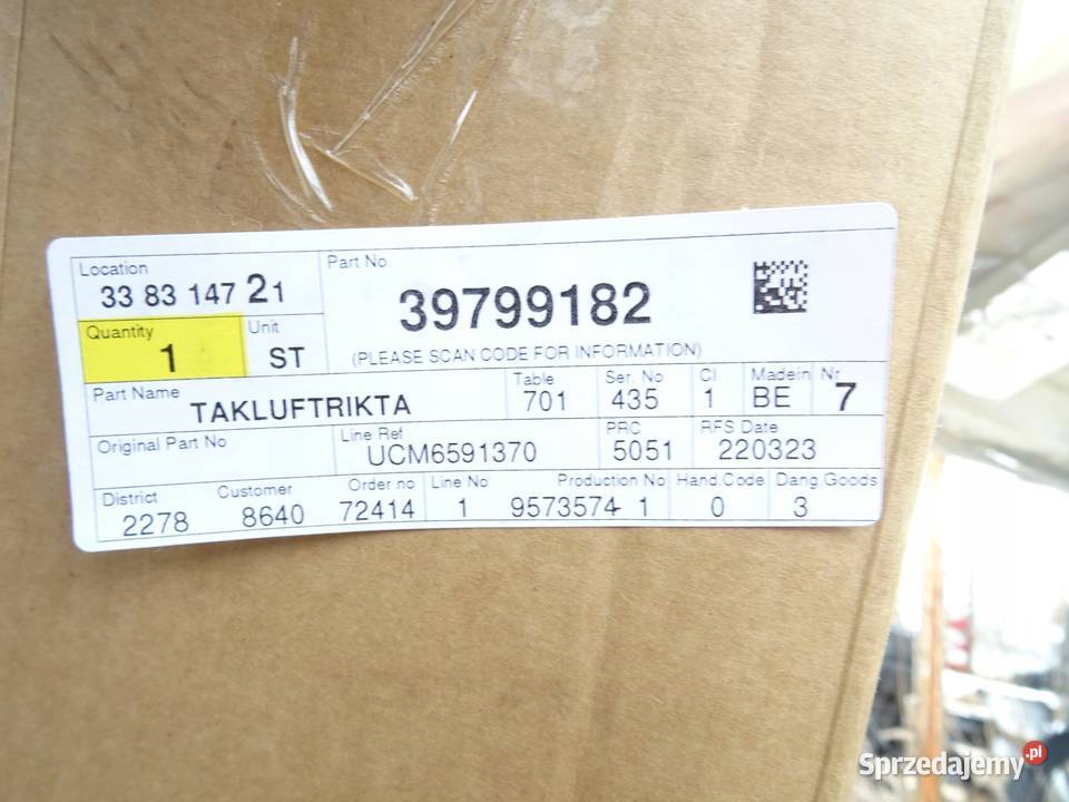 VOLVO XC40 SPOILER NA KLAPE LOTKA NOWA Gorzów Wielkopolski
