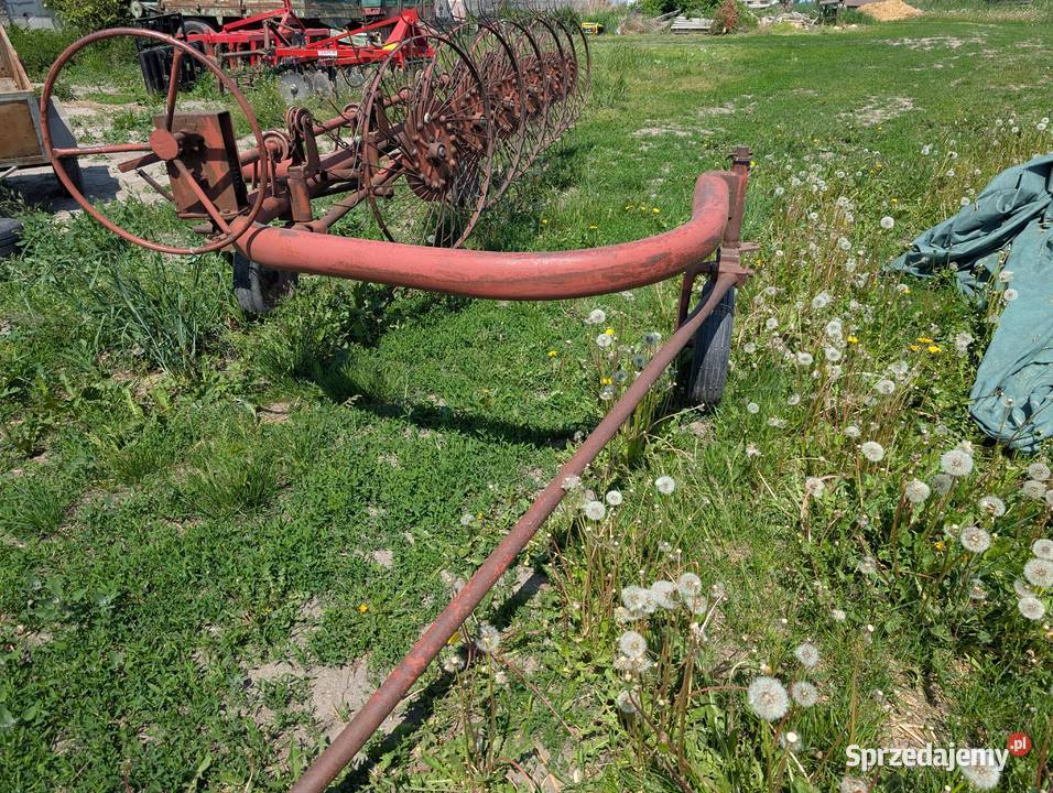 Przetrząsarko zgrabiarka 6gwiazdowa nieuszkodzony Maszyny rolnicze Jackowo