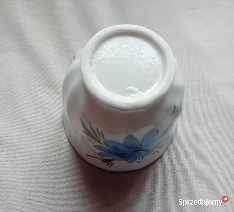 Porcelanowa osłonka doniczki na kolumnie Porcelana i szkło Koźminek