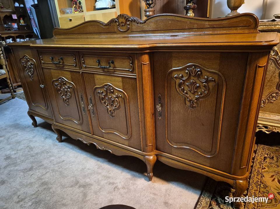 Komoda stylowa LUDWIKOWSKA chippendale dębowa z