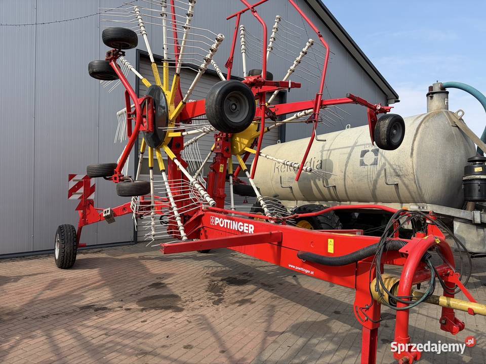 Zgrabiarka 2 karuzelowa Pottinger Euro Top 771 A nieuszkodzony Myszyniec