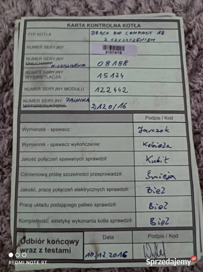 piec na pellet 18 KW z podajnikiem gory Rawa Mazowiecka