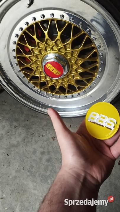 Dekielek BBS ŻÓŁTE 70 mm BBS kołpaczki dekle