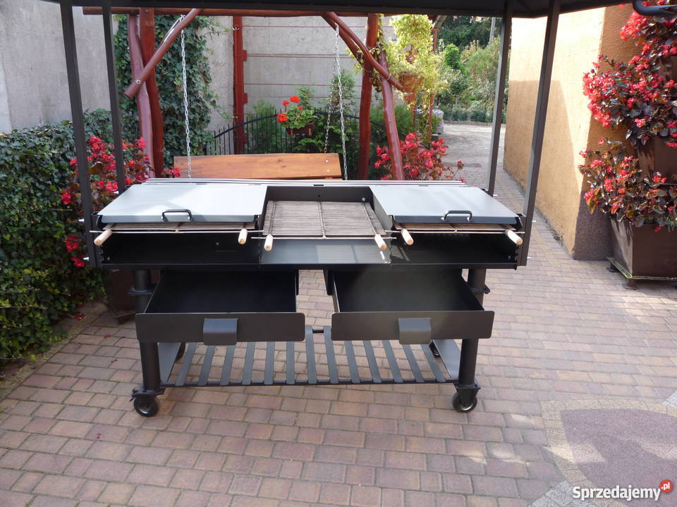 Grill cateringowy z zadaszeniem blacha 6 mm Damasławek
