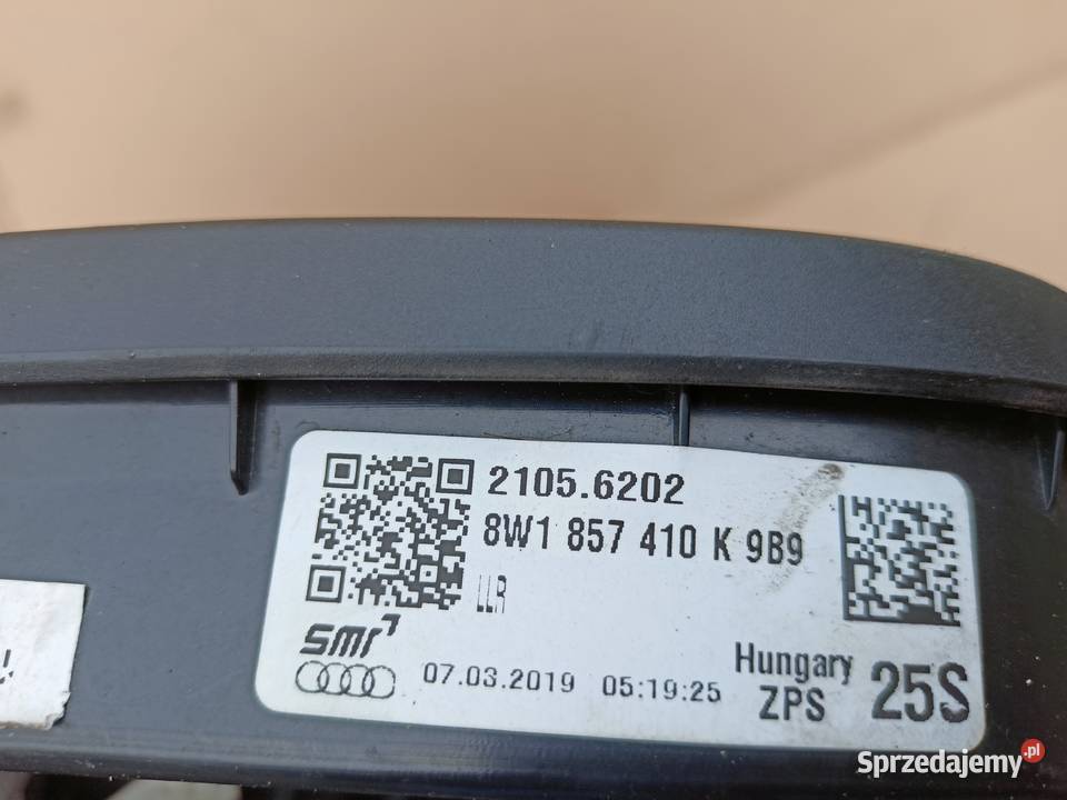 LUSTERKO PRAWE 15 PIN AUDI A4 B9 8W EUROPA 8W1 Lusterka zewnętrzne Sulechów