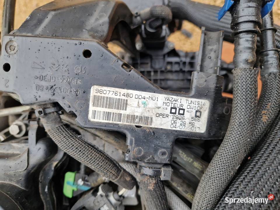 silnik PSA DW10FU pochodzi z Boxera przywieziony Silniki kompletne Zelów