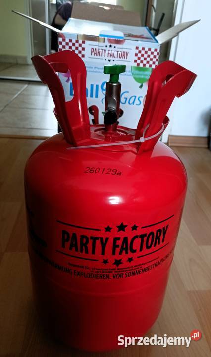 Pusta butla na hel party Factory Tarnobrzeg