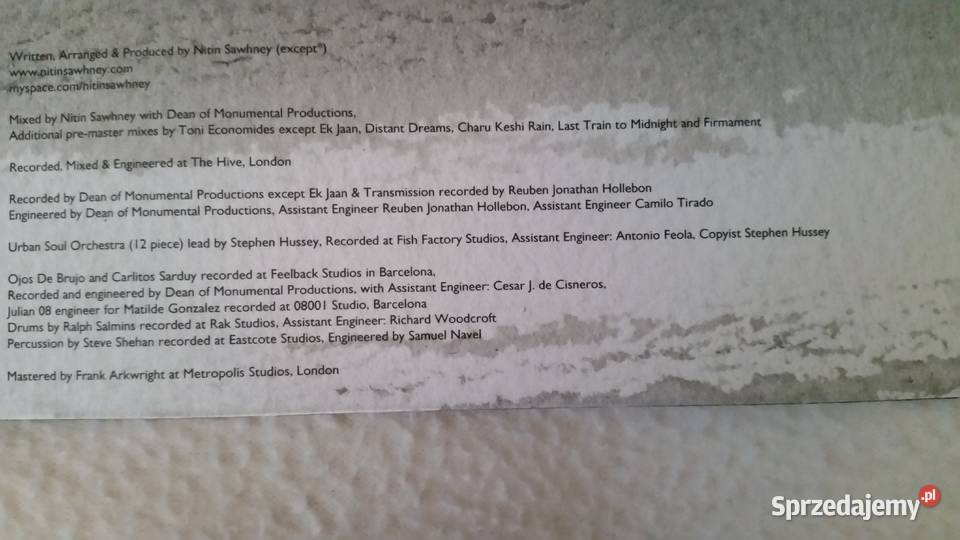 NITIN SAWHNEY LONDON UNDERSOUND 2008 Cooking 1 płyta Płyty i kasety Puławy sprzedam