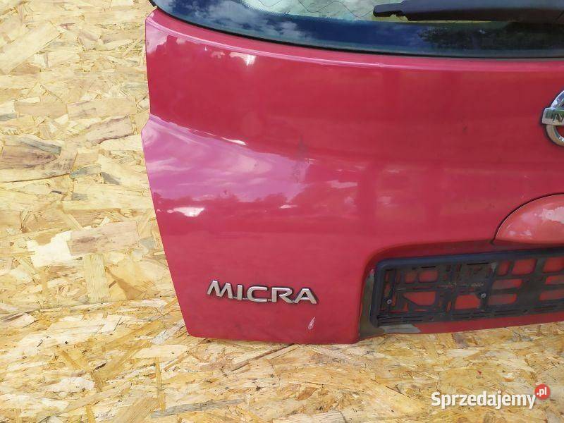 TYLNA KLAPA POKRYWA BAGAŻNIKA NISSAN MICRA K12 Rudziniec
