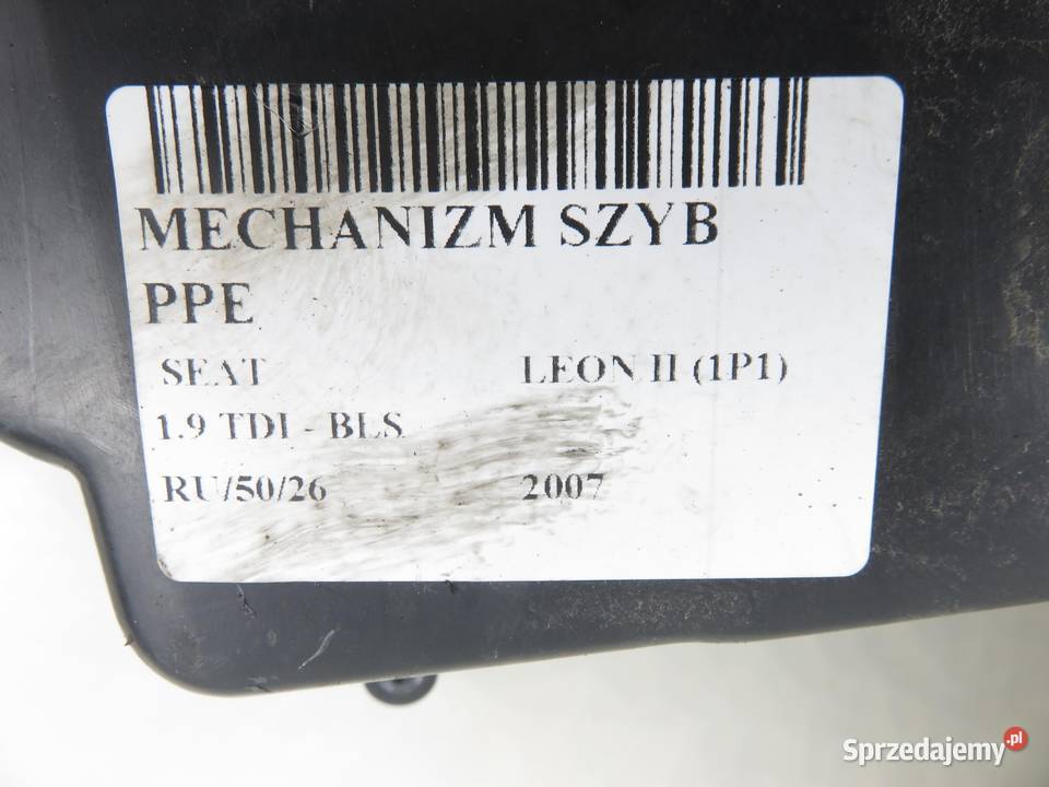 PODNOŚNIK SZYBY PRAWY PRZEDNI SEAT LEON II 1P1 osobowe