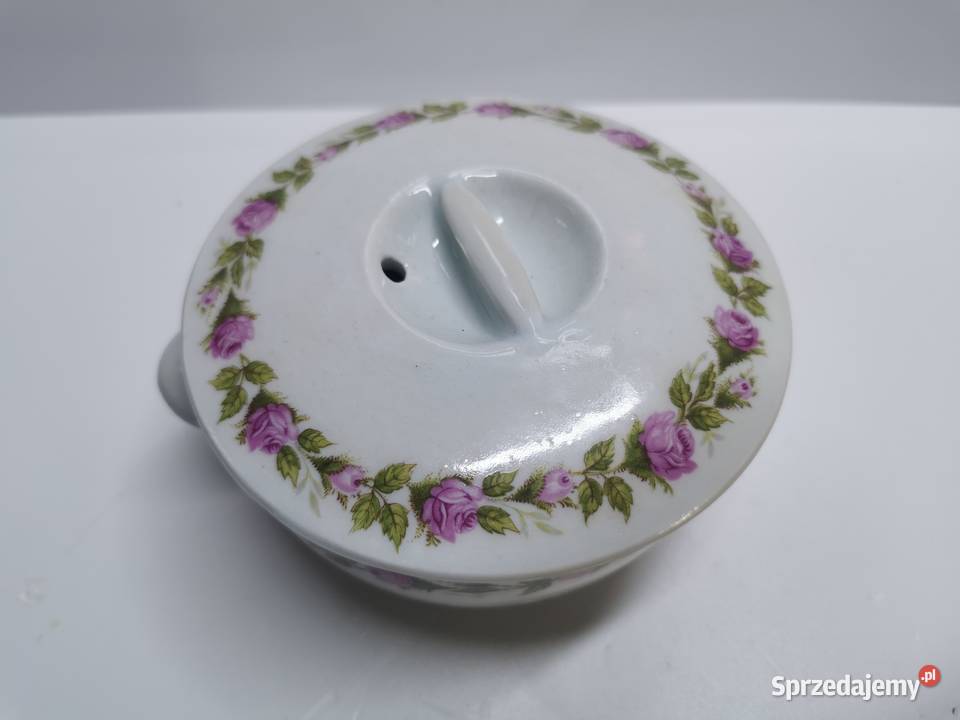 Francuskie stare naczynie z przykrywką lubelskie Lublin