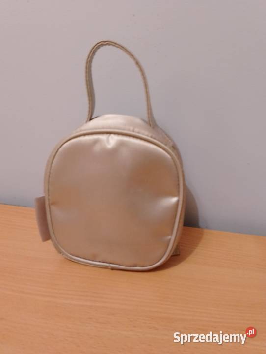 KOSMETYCZKA BODY SHOP satynowa srebrna z rączką wielkopolskie Złotniki sprzedam