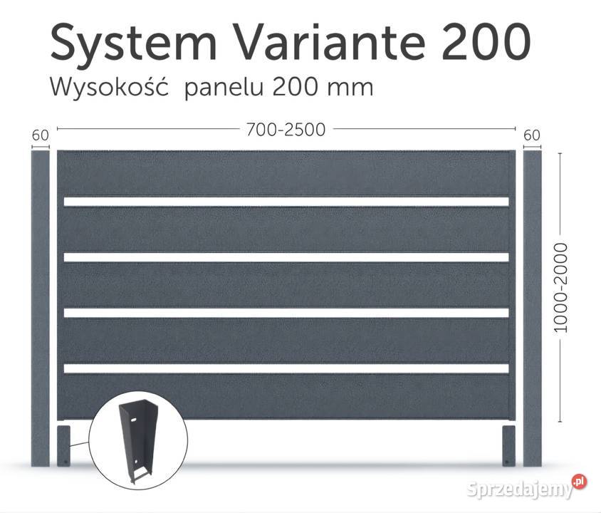 Przęsło ogrodzeniowe Variante200 Piotrowiec