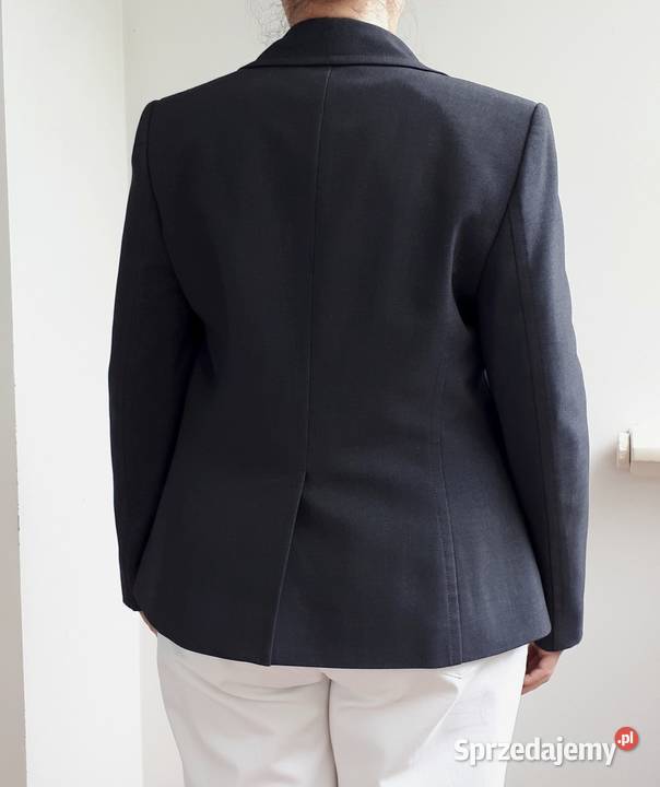Żakiet marynarka S 36 szara kieszenie elegancka Moda i Styl