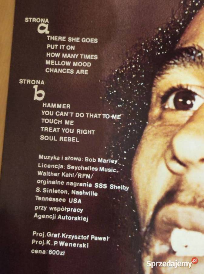 1987 Bob Marley And The Wailers Płyta 1 płyta