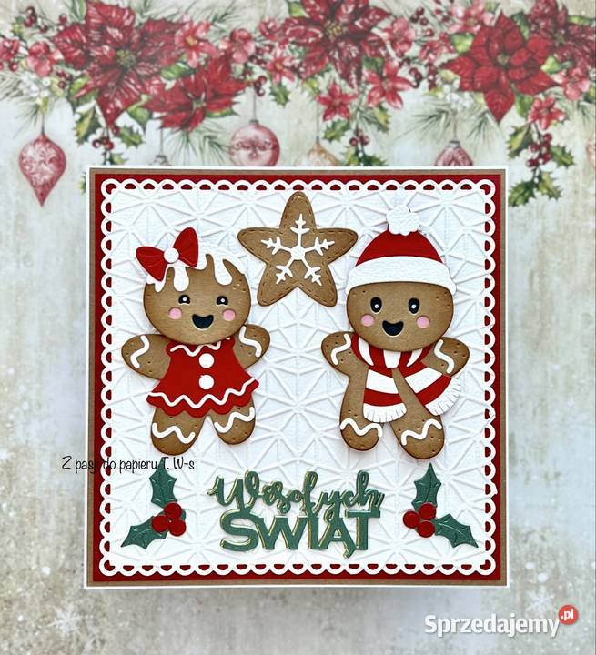 Kartka świąteczna Boże Narodzenie ręcznie