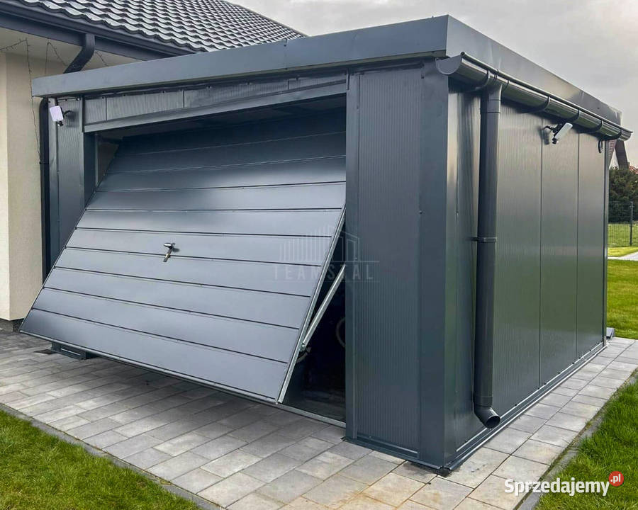 Garaż płyta warstwowa 4x4 Antracyt Dach spad w 1372zł/m2 kujawsko-pomorskie Bydgoszcz
