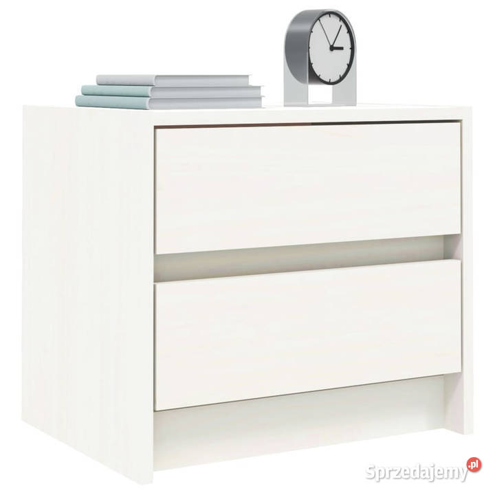 Szafki nocne 2 białe 40x31x355 lite drewno mazowieckie Warszawa