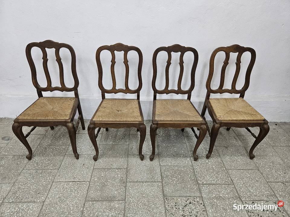 Krzesła ludwikowskie Francja 4 sztuki Nowy Sącz