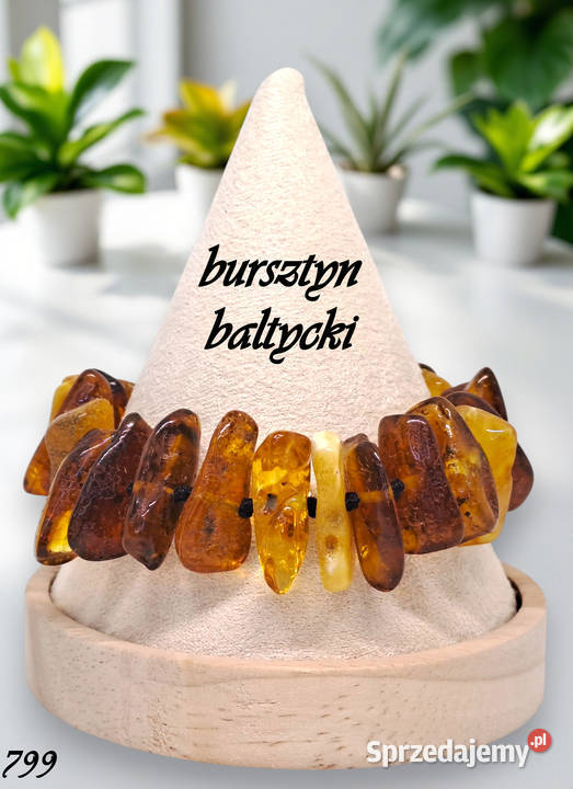 Bransoletka z bursztynu bursztyn bałtycki bryłki