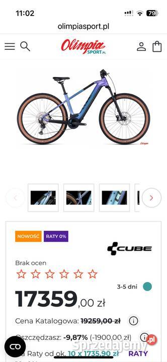 Cube Reaction Hybrid Race 750 nowy rower śląskie Nakło Śląskie