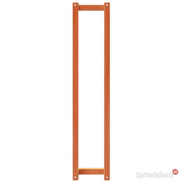 Wieszak na ręczniki woskowy brąz 23x18x110