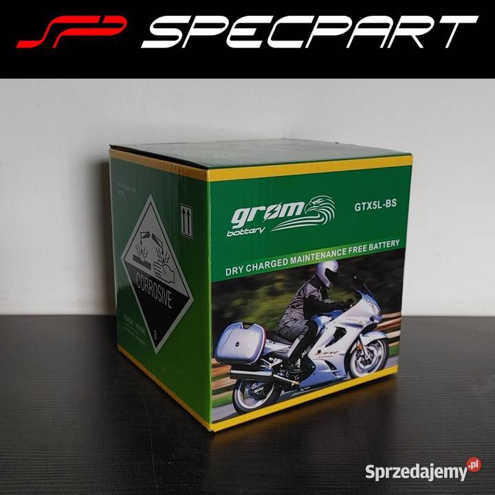 Akumulator motocyklowy GROM GTX5LBS YTX5LBS 12V Grudziądz