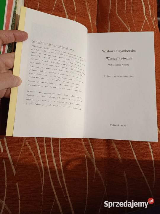 Wiersze wybrane Wisława Szymborska ISBN 9788385568957 Poznań