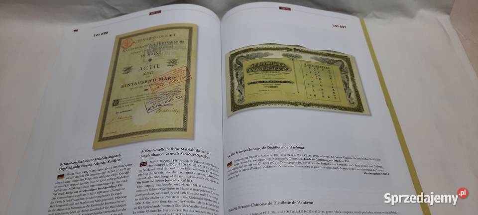 katalog aukcyjny papierów wartościowych 5059 mazowieckie Warszawa