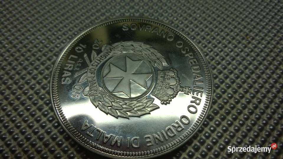 MONETA Zakon Maltański 10 lir 2005 Ex cathedral Warszawa sprzedam