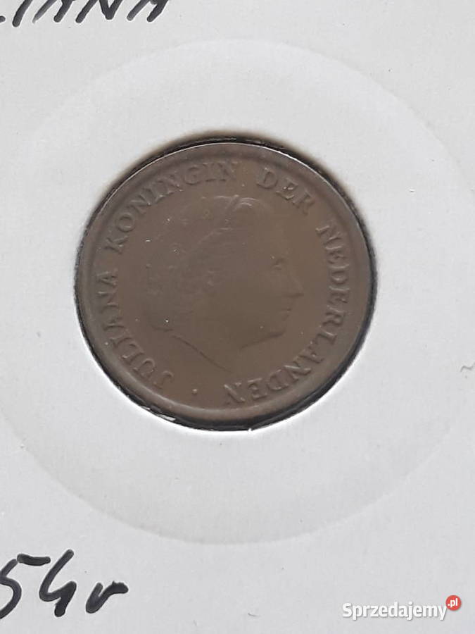 1Cent Holandia 1954 r Juliana Rzadkość około