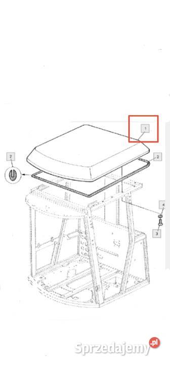 Dach John Deere 2054 2056 2058 2064 2066 2254 Zajęczniki sprzedam