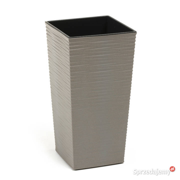 Wysoka doniczka z efektem dłuta Donice Gdańsk