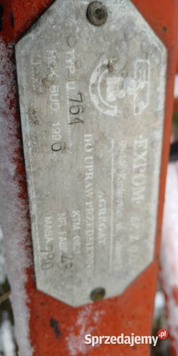 Agregat uprawowy Expom 36m nieuszkodzony Agregaty Repki