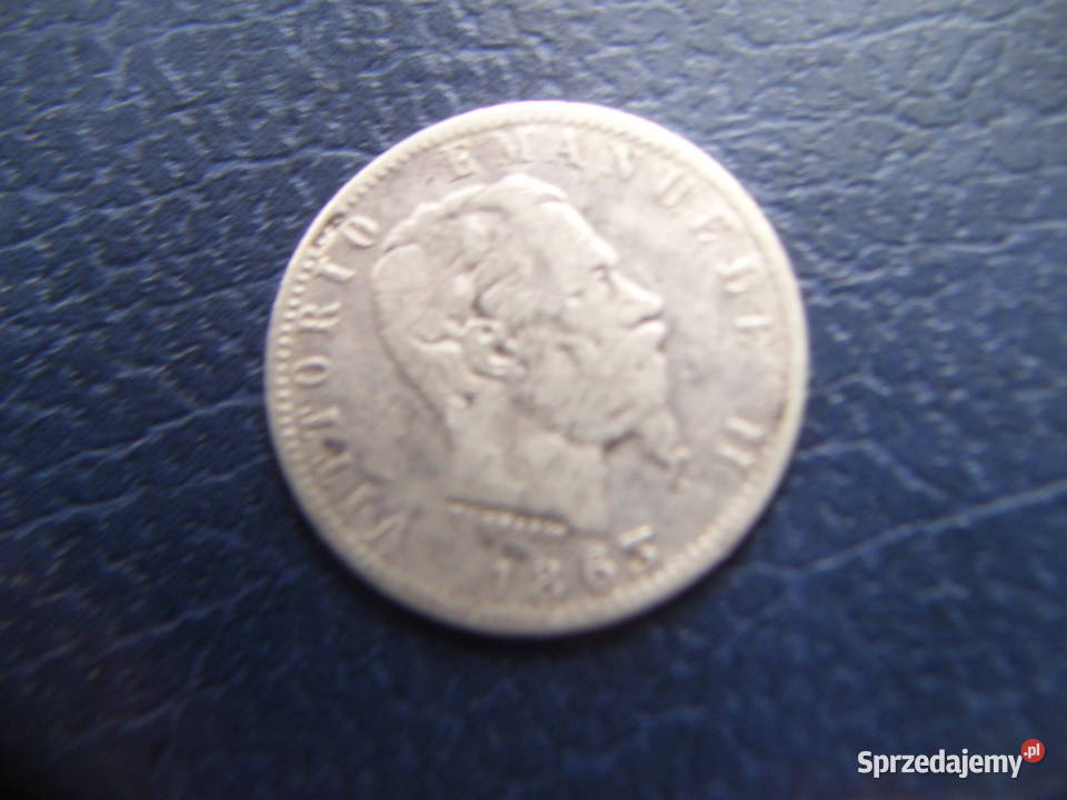 Stare monety 20 centesimi 1863 Włochy srebro Lesko