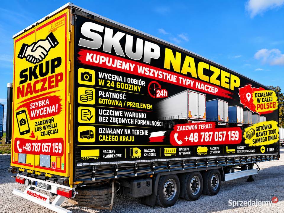 Skup NACZEP Kupie NACZEPY Wycena i odbiór w 48h