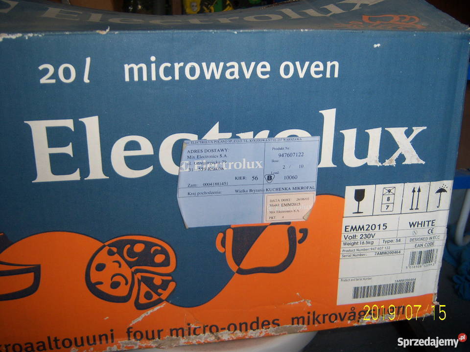 Kuchenka mikrofalowa Elektrolux EMM 2015 Sweden Kielce